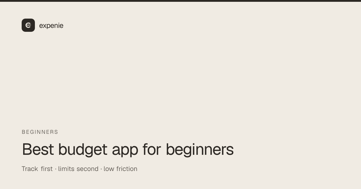 expenie roundup cover: best budget app for beginners
