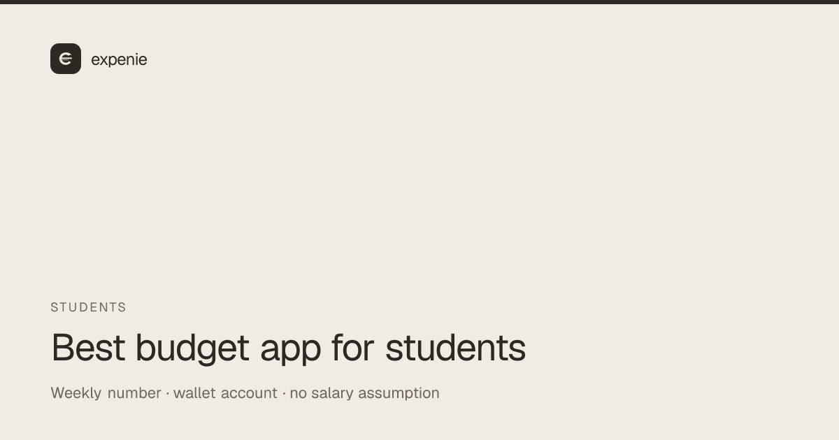 expenie roundup cover: best budget app for students