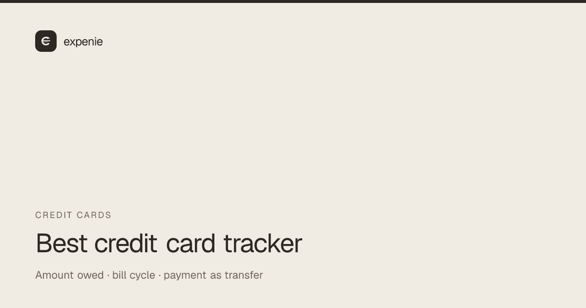 expenie roundup cover: best credit card expense tracker