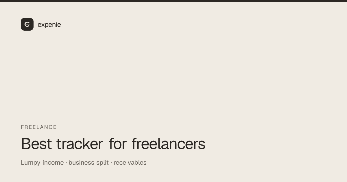 expenie roundup cover: best expense tracker for freelancers
