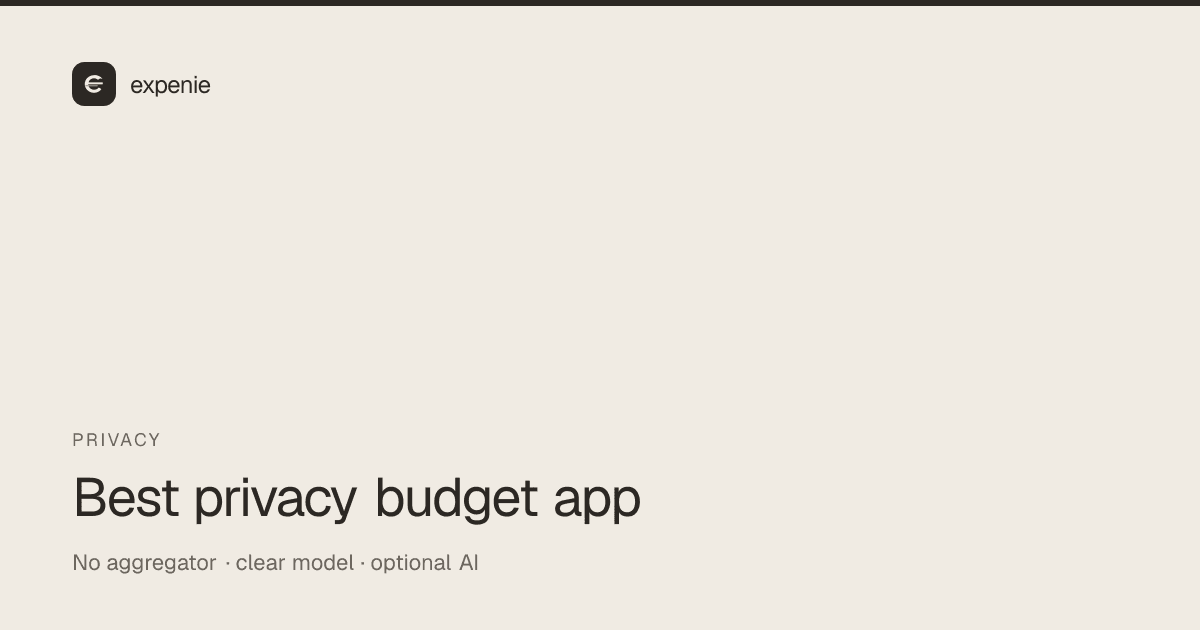 expenie roundup cover: best privacy-focused budget app